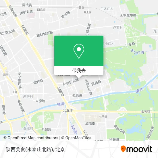 陕西美食(永泰庄北路)地图