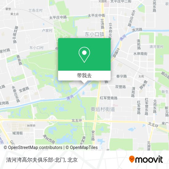 清河湾高尔夫俱乐部-北门地图