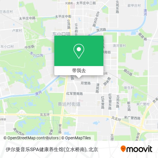伊尔曼音乐SPA健康养生馆(立水桥南)地图