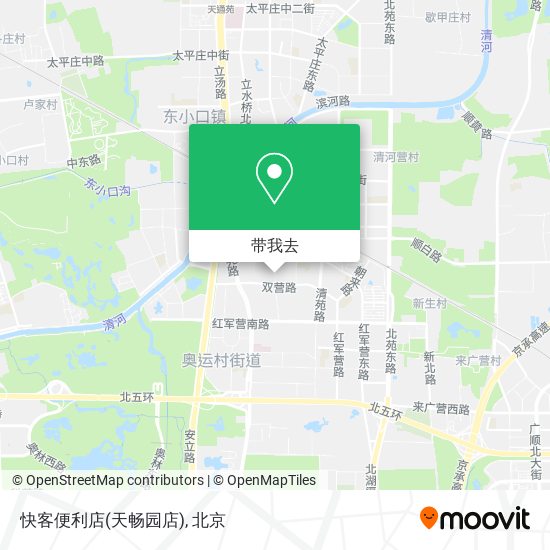 快客便利店(天畅园店)地图