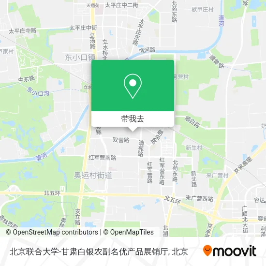 北京联合大学-甘肃白银农副名优产品展销厅地图