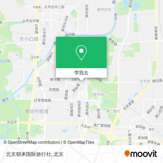 北京朝来国际旅行社地图