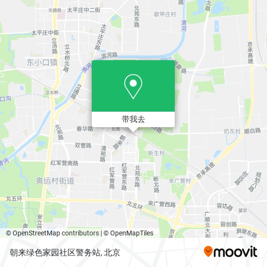 朝来绿色家园社区警务站地图