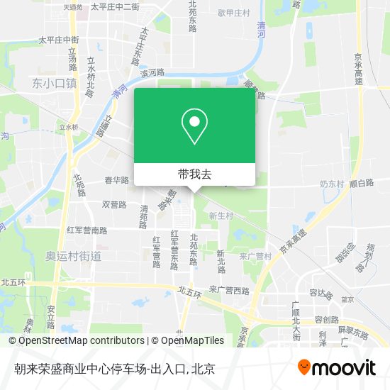 朝来荣盛商业中心停车场-出入口地图