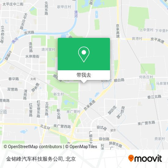 金铭峰汽车科技服务公司地图