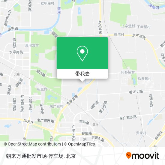 朝来万通批发市场-停车场地图