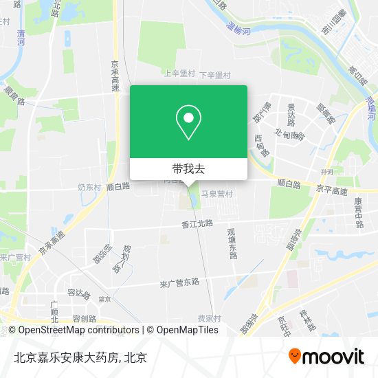 北京嘉乐安康大药房地图