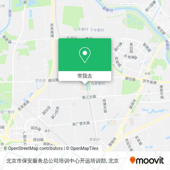北京市保安服务总公司培训中心开远培训部地图