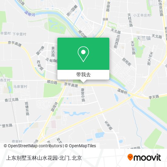 上东别墅玉林山水花园-北门地图