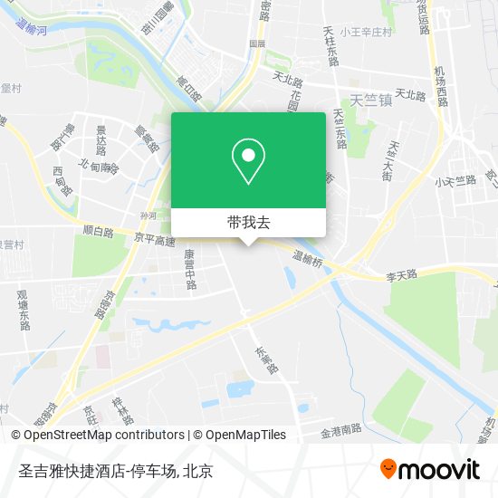 圣吉雅快捷酒店-停车场地图