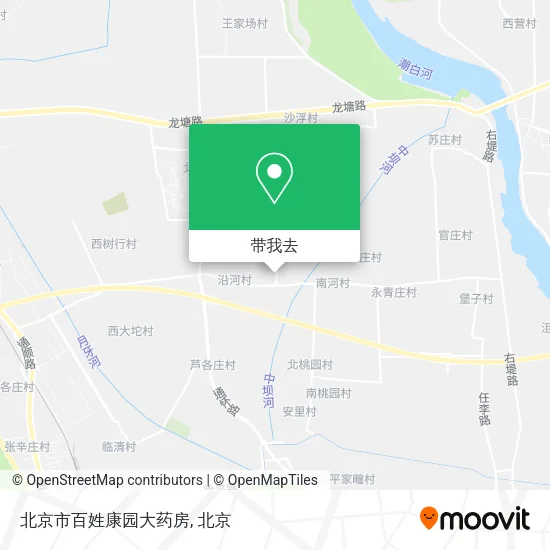 北京市百姓康园大药房地图