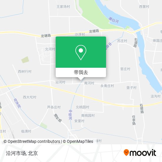 沿河市场地图