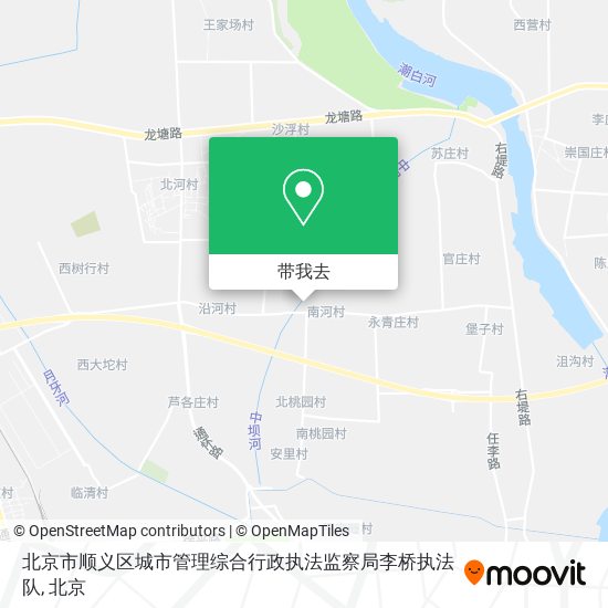 北京市顺义区城市管理综合行政执法监察局李桥执法队地图