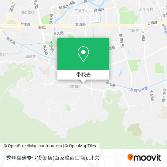 秀丝嘉缘专业烫染店(白家疃西口店)地图