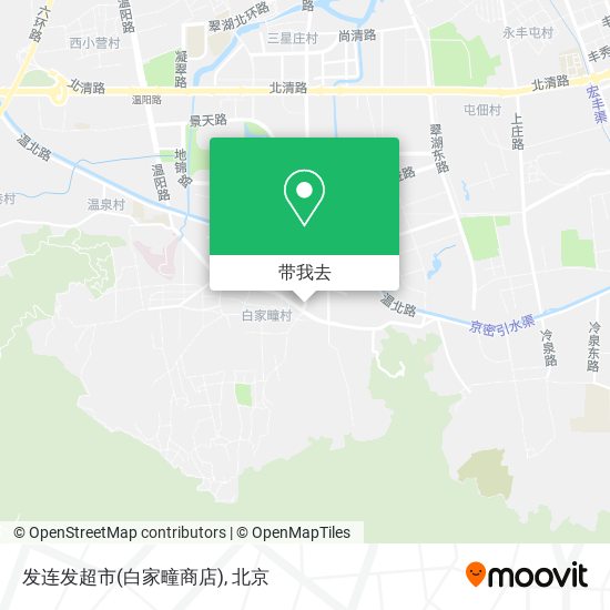 发连发超市(白家疃商店)地图