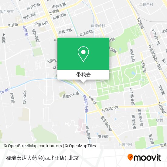 福瑞宏达大药房(西北旺店)地图