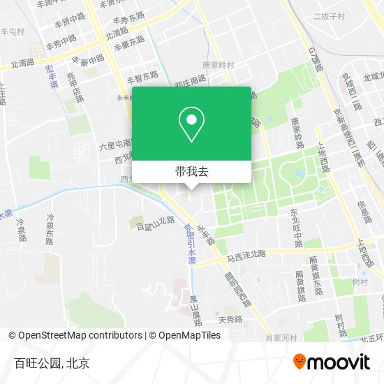 百旺公园地图