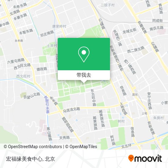 宏福缘美食中心地图