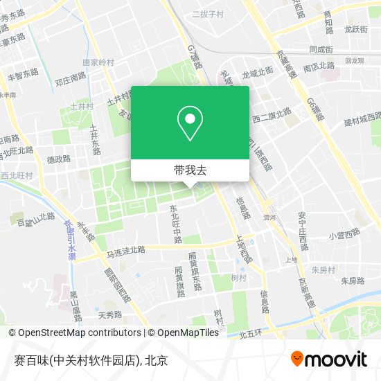 赛百味(中关村软件园店)地图