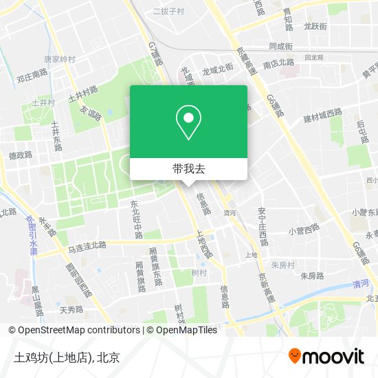 土鸡坊(上地店)地图