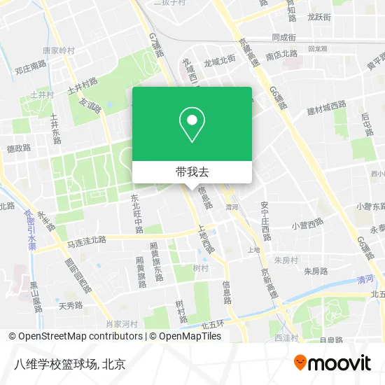 八维学校篮球场地图