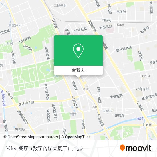 米feel餐厅（数字传媒大厦店）地图