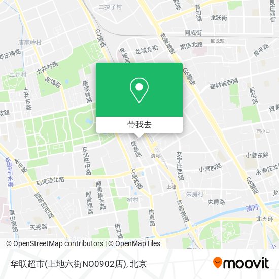 华联超市(上地六街NO0902店)地图