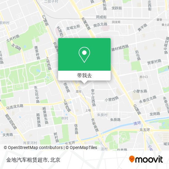 金地汽车租赁超市地图