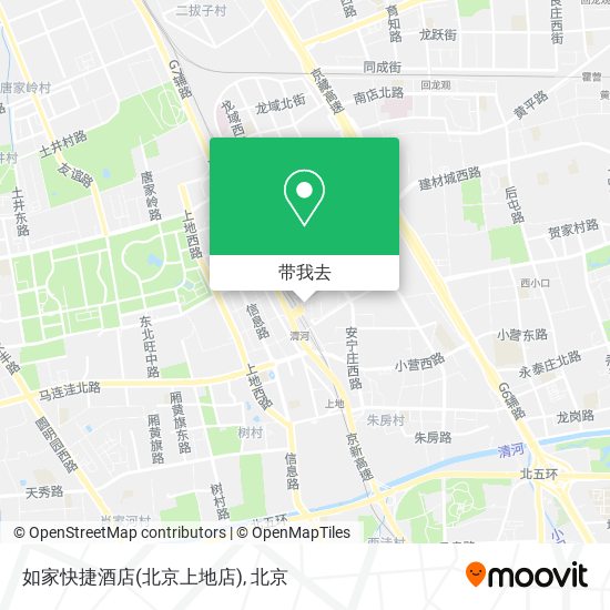 如家快捷酒店(北京上地店)地图