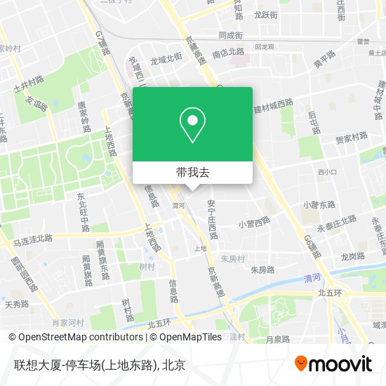 联想大厦-停车场(上地东路)地图