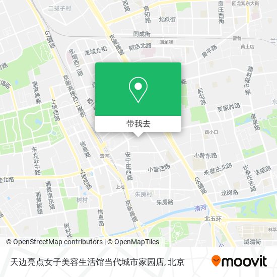 天边亮点女子美容生活馆当代城市家园店地图