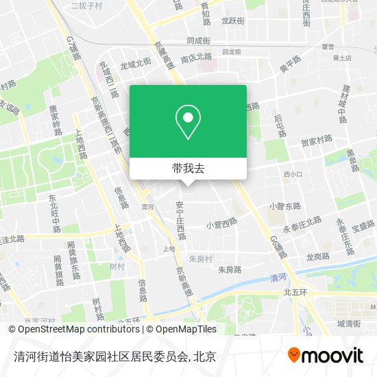 清河街道怡美家园社区居民委员会地图
