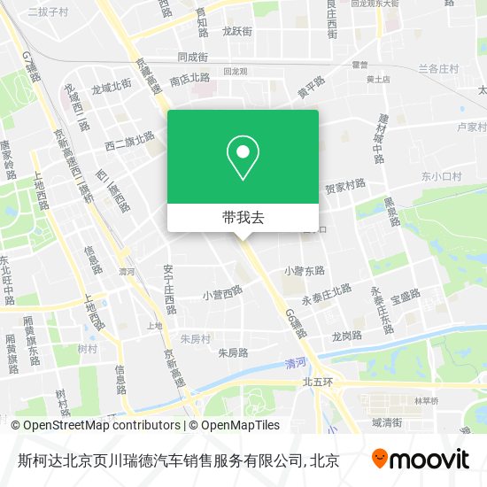 斯柯达北京页川瑞德汽车销售服务有限公司地图