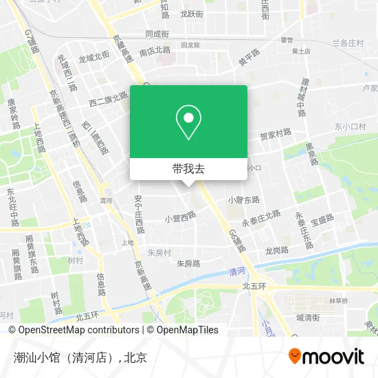 潮汕小馆（清河店）地图