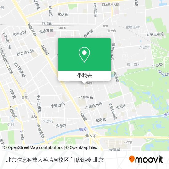 北京信息科技大学清河校区-门诊部楼地图