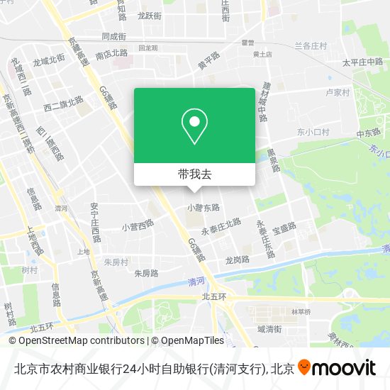 北京市农村商业银行24小时自助银行(清河支行)地图