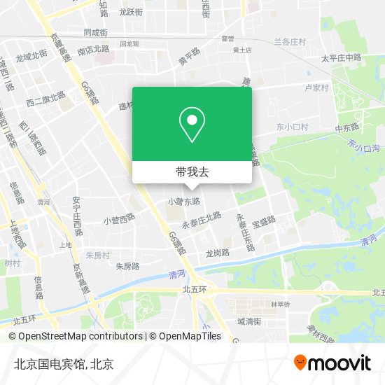北京国电宾馆地图