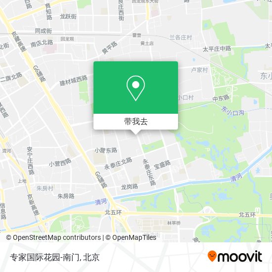 专家国际花园-南门地图