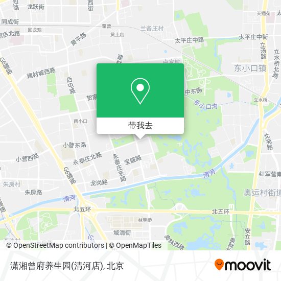 潇湘曾府养生园(清河店)地图