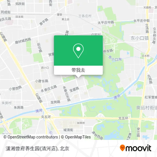潇湘曾府养生园(清河店)地图