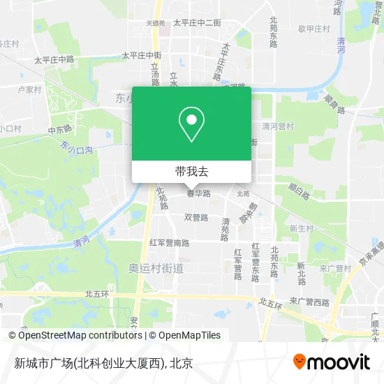 新城市广场(北科创业大厦西)地图