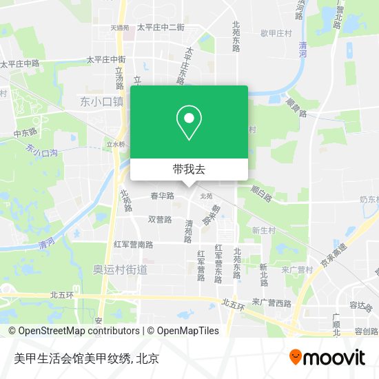 美甲生活会馆美甲纹绣地图