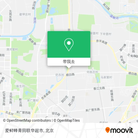 爱鲜蜂青田联华超市地图