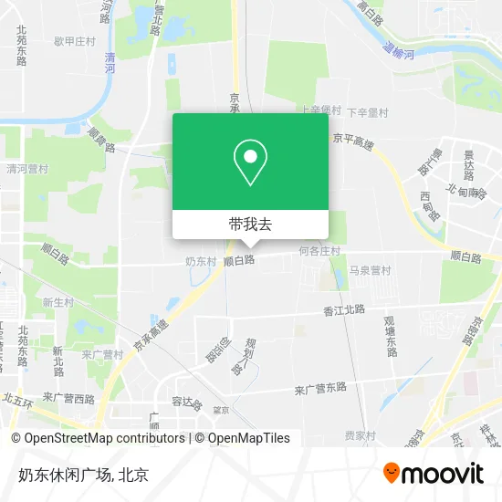 奶东休闲广场地图