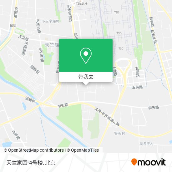 天竺家园-4号楼地图