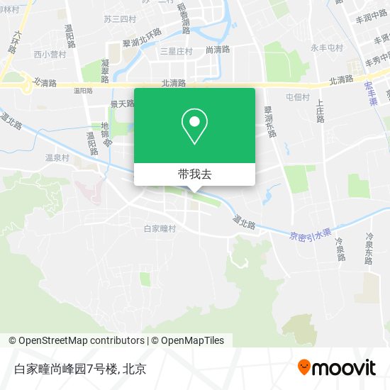 白家疃尚峰园7号楼地图
