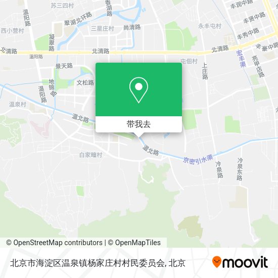 北京市海淀区温泉镇杨家庄村村民委员会地图