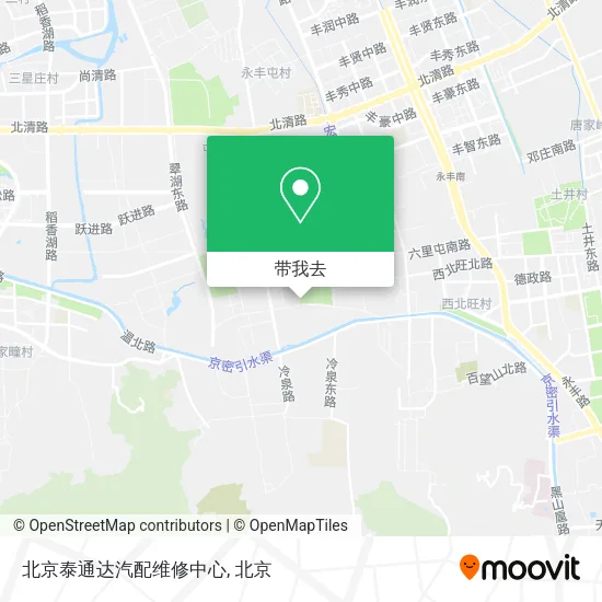 北京泰通达汽配维修中心地图