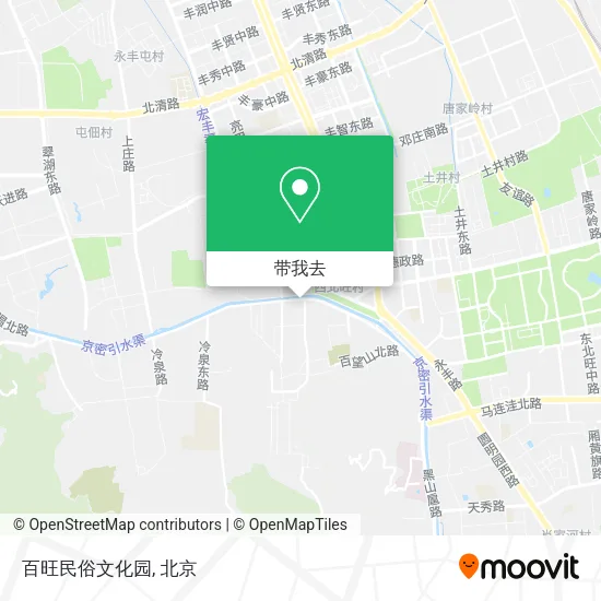 百旺民俗文化园地图
