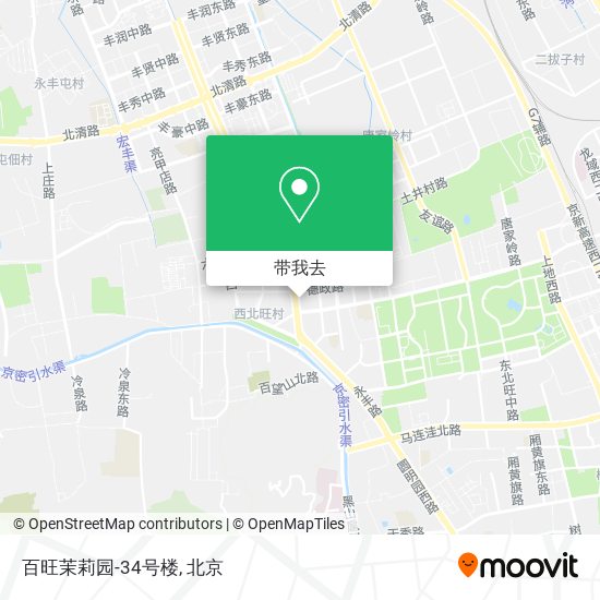 百旺茉莉园-34号楼地图